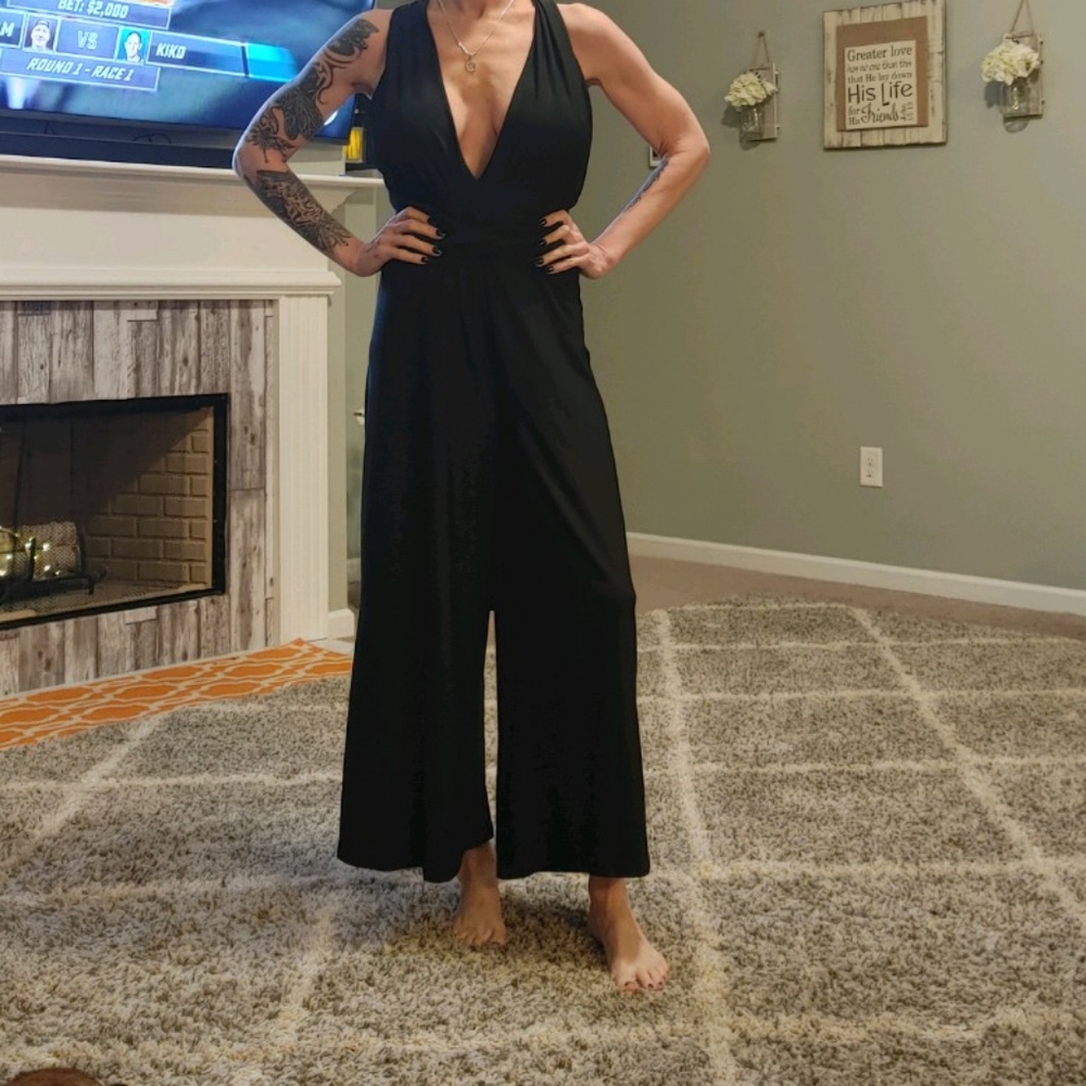 Never worn eloquent black jumpsuit